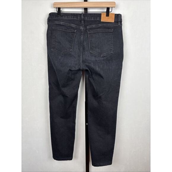 Lafayette 148 Mercer Skinny Jeans Women's 31 Washed Onyx Black Stretch Ankle - Picture 6 of 13